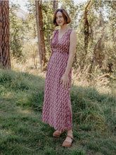 Load image into Gallery viewer, Bekka Maxi Dress - Magenta Vine Floral