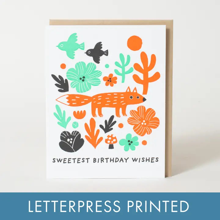 Birthday Fox Card