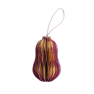 Fruit and Veggie Honeycomb Ornaments