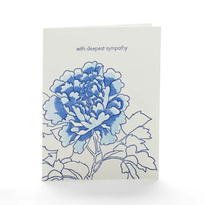 Peony Sympathy Card