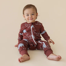 Load image into Gallery viewer, 2 Way Zip Printed Long Sleeve Romper