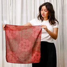 Load image into Gallery viewer, Large Block Print Bandana - Autumn Breeze