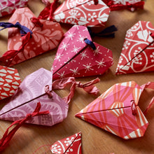 Load image into Gallery viewer, Origami Heart Bunting Kit