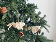 Load image into Gallery viewer, Felt Dove with Olive Twig Ornament