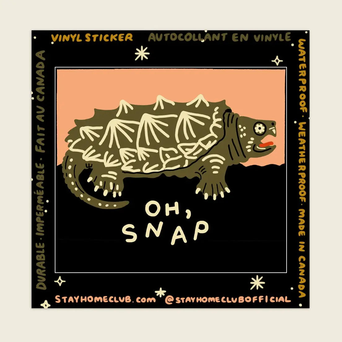 Oh Snap! Sticker – Zinnia Textiles Nelson