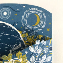 Load image into Gallery viewer, Badger Amongst the Brambles Concertina Card