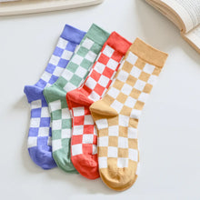 Load image into Gallery viewer, Checkered Cotton Socks