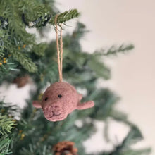 Load image into Gallery viewer, Manatee Ornament