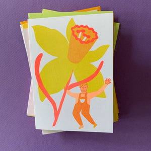 Blooming Risograph Card Set