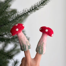 Load image into Gallery viewer, Mushroom Finger Puppet