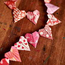 Load image into Gallery viewer, Origami Heart Bunting Kit