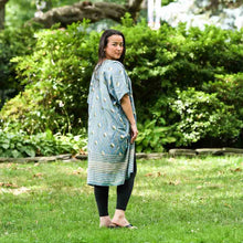 Load image into Gallery viewer, Kimono - Bali Blue Gold