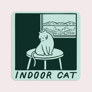 Indoor Cat (Satoshi) Sticker