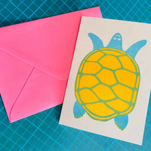 Load image into Gallery viewer, Turtle Riso Card