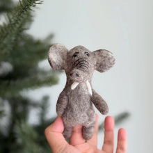 Load image into Gallery viewer, Elephant Finger Puppet