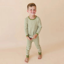 Load image into Gallery viewer, &quot;My Jammies&quot; Organic Kids Long Sleeve Striped Pajamas
