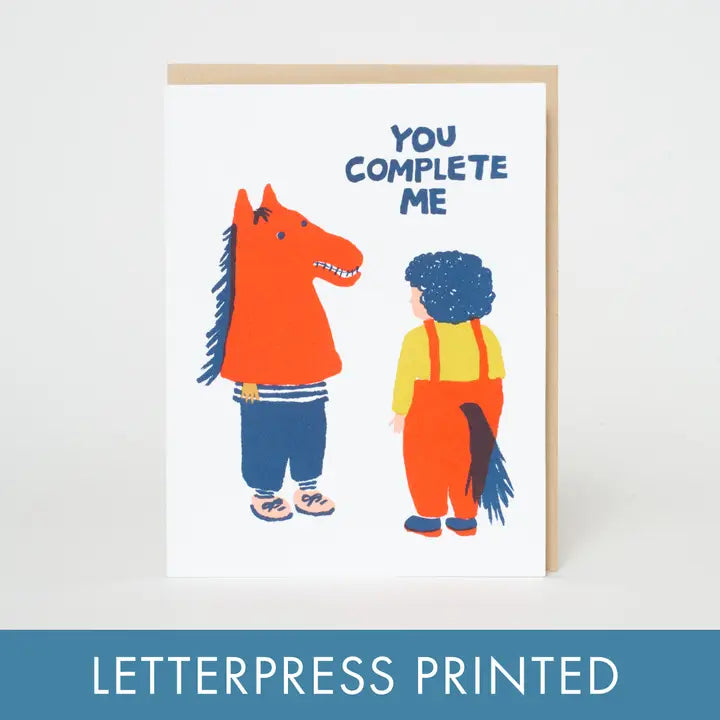 You Complete Me Funny Love Card