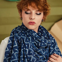 Load image into Gallery viewer, Handker Indigo Scarves