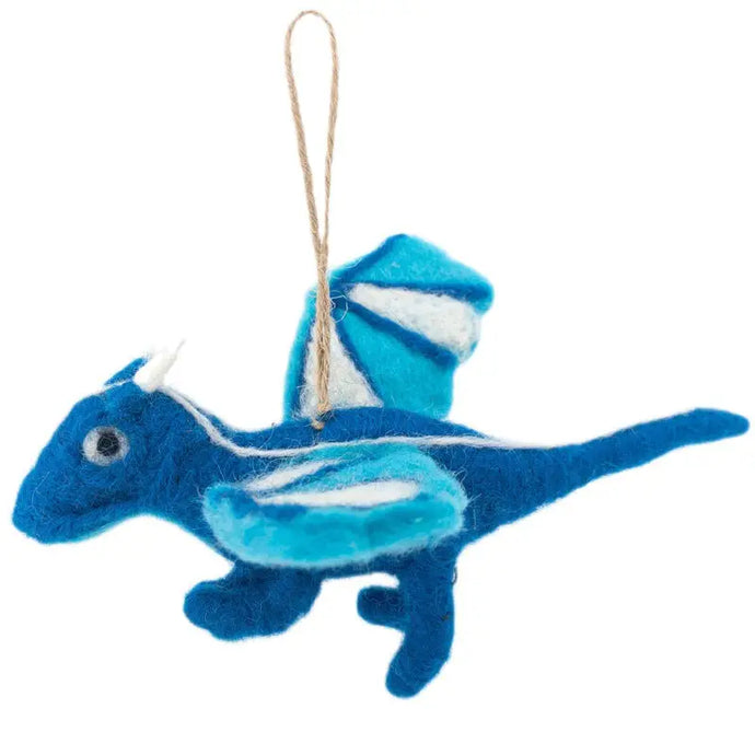 Blue Flying Dragon Ornament