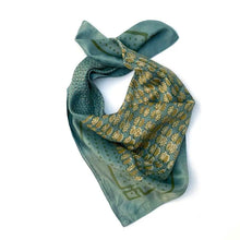Load image into Gallery viewer, Cotton Silk Bandana - Deep Green Surya