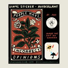 Load image into Gallery viewer, Incorrect Opinions Sticker