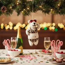 Load image into Gallery viewer, Diva the Polar Bear Christmas Decoration
