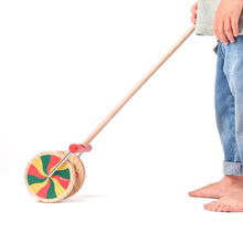 Load image into Gallery viewer, Wooden Wheel Push Along