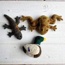 Load image into Gallery viewer, Felted Set of 3 Pond Friends