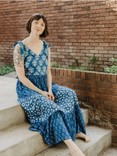 Load image into Gallery viewer, Lorelei Tiered Dress - Indigo Trio