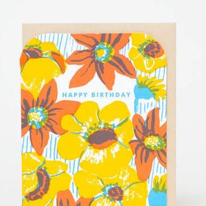 Bold Flower Birthday Card