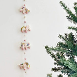 Felt Unicorn Garland