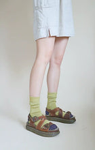 Load image into Gallery viewer, Confetti Wool Crew Socks - Mustard