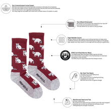 Load image into Gallery viewer, Woman's Raccoon Merino Wool Socks