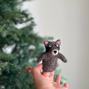 Raccoon Finger Puppet