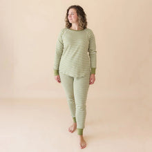 Load image into Gallery viewer, Women's Organic Striped Pajama Set