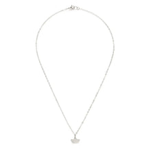 Load image into Gallery viewer, Silver Ginkgo Leaf Charm Necklace