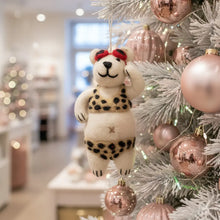 Load image into Gallery viewer, Diva the Polar Bear Christmas Decoration