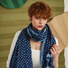 Load image into Gallery viewer, Handker Indigo Scarves