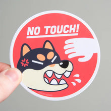 Load image into Gallery viewer, No Touch! Grumpy Shiba Inu Vinyl Sticker