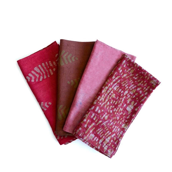 Blaze Mix Organic Cotton Napkins  - Set of 4