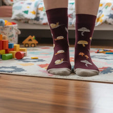Load image into Gallery viewer, Kids Mushroom Merino Wool Socks