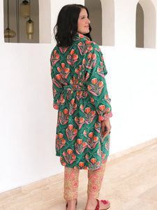Handker Reversible Velvet Robe