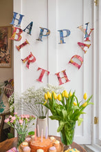 Load image into Gallery viewer, Happy Birthday - Recylced Blue Mix Sewn Garland