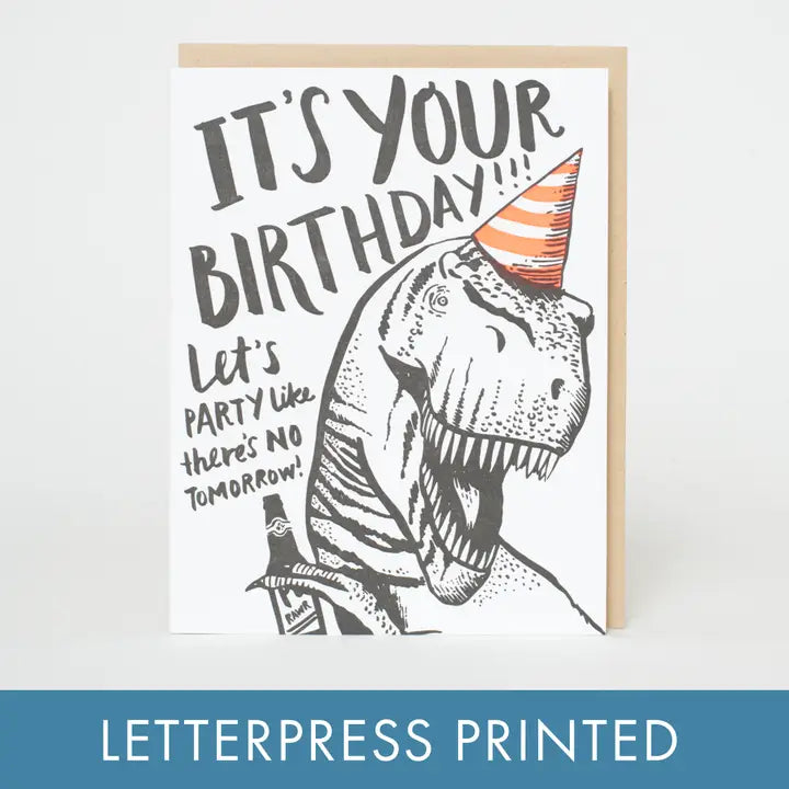 T-Rex Birthday Card