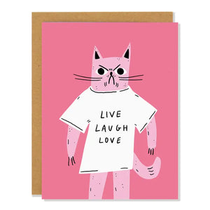 Live Laugh Love Birthday Card
