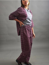 Load image into Gallery viewer, Relaxed Jacket - Plum Ikat