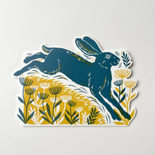 Load image into Gallery viewer, Leaping Hare Greeting Card