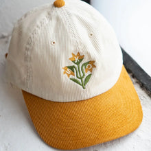 Load image into Gallery viewer, Embroidered Dad Hat - Quilt Flowers