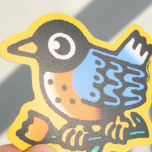 Load image into Gallery viewer, American Robin with Tulip Vinyl Sticker
