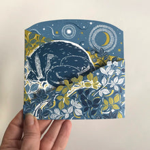 Load image into Gallery viewer, Badger Amongst the Brambles Concertina Card